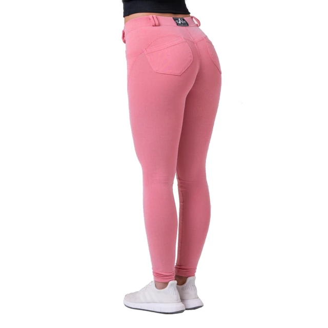 Legginsy damskie Nebbia Dreamy Edition Bubble Butt 537 - Pudrowy Różowy