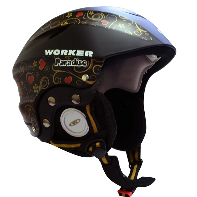 Kask narciarski i snowboardowy WORKER Paradise ∙ skorupa ABS ∙ technologia In-Mold ∙ szybkie zapinanie ∙ zdejmowana podszewka ∙ 600 g - Weit starlet - Czarny