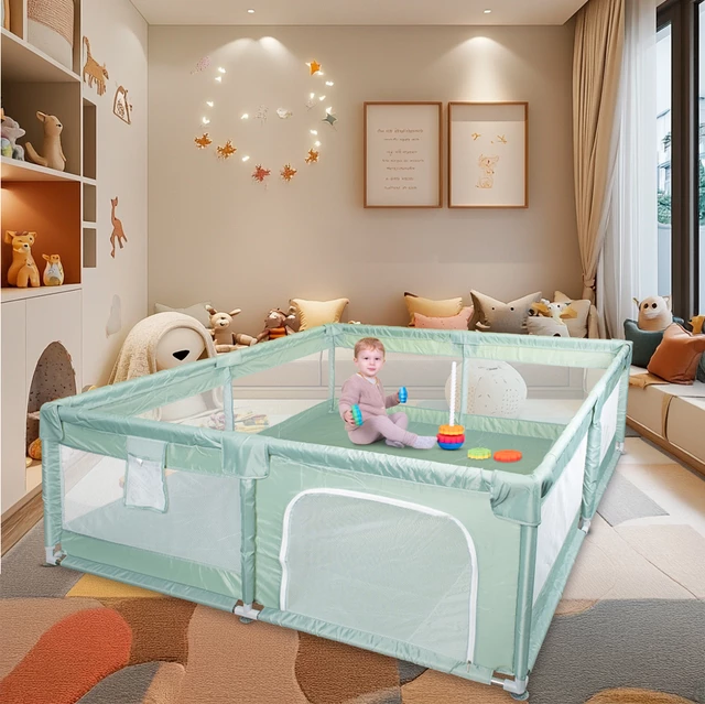 Kojec dla dzieci inSPORTline Hauerino 200x180x60 cm ∙ wielofunkcyjny basen na piłki ∙ oddychająca tkanina ∙ bezpieczna zabawa ∙ certyfikowany