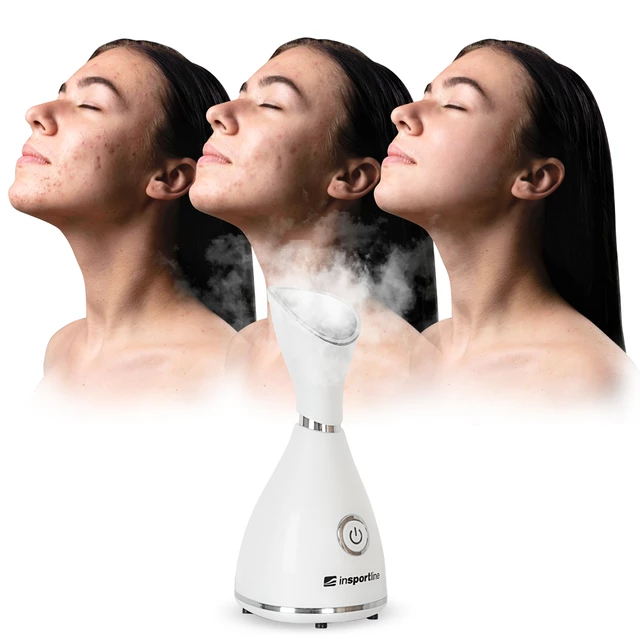 Sauna parowa do twarzy inSPORTline Cison ∙ nano para 300 W ∙ higieniczne nawilżanie skóry ∙ otwiera pory