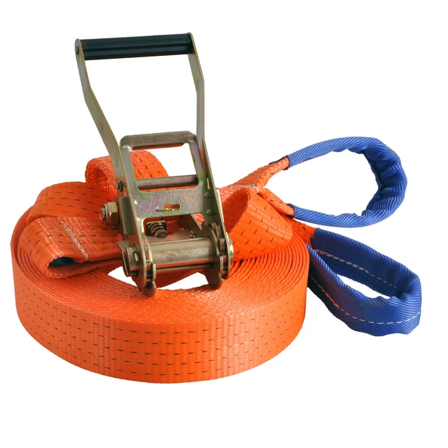 Lina do chodzenia slackline inSPORTline Ergo 15 m ∙ szer. 50 mm ∙ poliester PES ∙ nośność 200 kg ∙ z grzechotką i pierścieniem