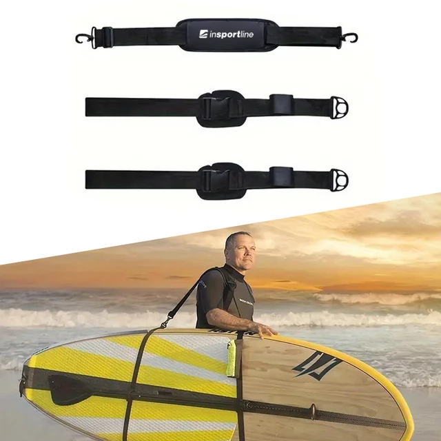 Pas na ramię do noszenia paddleboardu deski SUP inSPORTline Wavedor