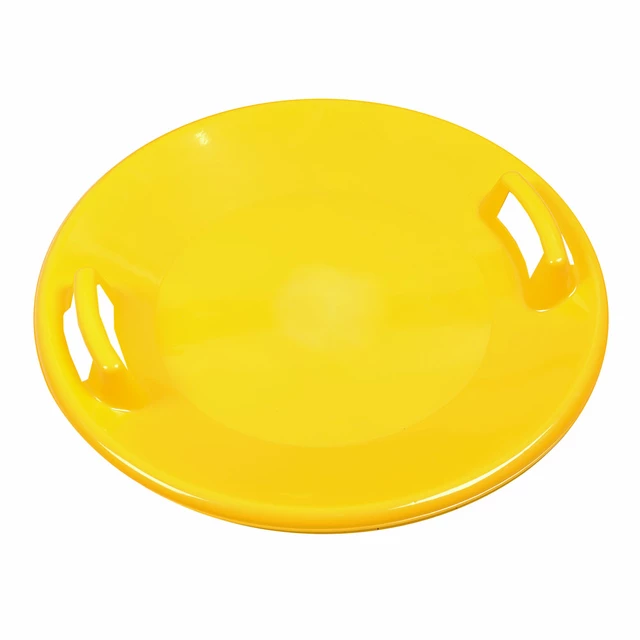 Ślizgacz śniegowy inSPORTline Snow Spartan Ufo ∙ ergonomiczne uchwyty ∙ nośność 75 kg ∙ utwardzony plastik ∙ lekki i trwały - Żółty - Żółty