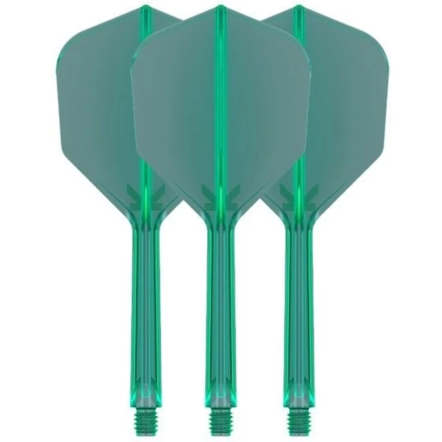 Nasadki z piórkami do lotek Target K-Flex No6 Short 3 szt. - Biały