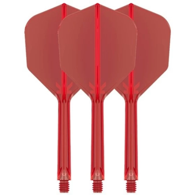 Nasadki z piórkami do lotek Target K-Flex No6 Short 3 szt. - Biały