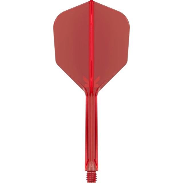 Nasadki z piórkami do lotek Target K-Flex No6 Short 3 szt. - Biały - Czerwony