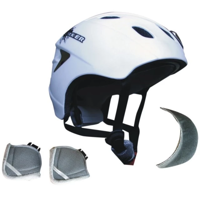Kask snowboardowy Worker Trentino ∙ waga 365 g ∙ wentylacja Thermo Fit ∙ zdejmowane nauszniki - Szary z logo