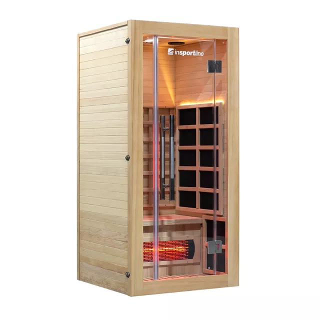 Sauna na podczerwień inSPORTline Trevirke 100 ∙ 7 promienników full-spectrum ∙ chromoterapia 7 kolorów ∙ Bluetooth