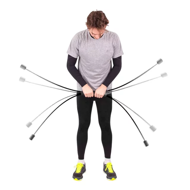 Drążek drgający (Flexi-Bar Easy) inSPORTline ∙ 160 cm ∙ włókno szklane ∙ niska trudność ∙ wzmacnia plecy, brzuch, mięśnie - Czarny