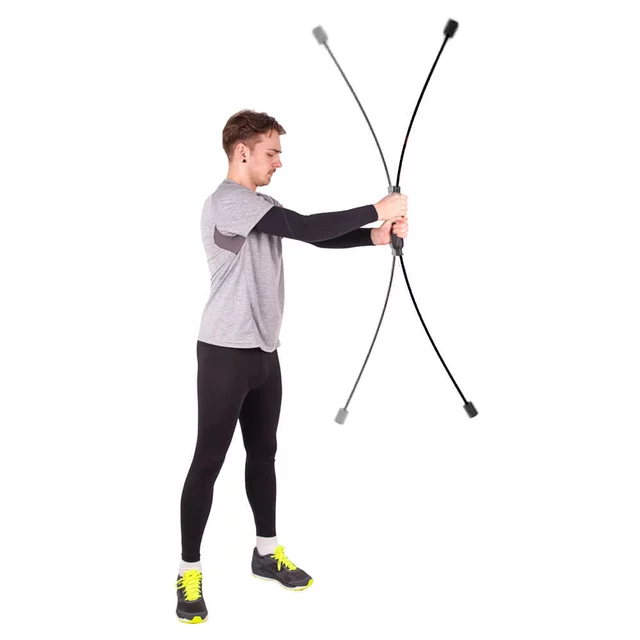 Drążek drgający (Flexi-Bar Easy) inSPORTline ∙ 160 cm ∙ włókno szklane ∙ niska trudność ∙ wzmacnia plecy, brzuch, mięśnie - Czarny