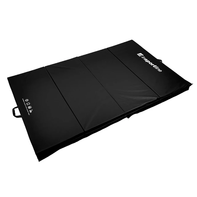 Składany materac gimnastyczny mata inSPORTline Kvadfold 200x120x5 cm - Brązowy