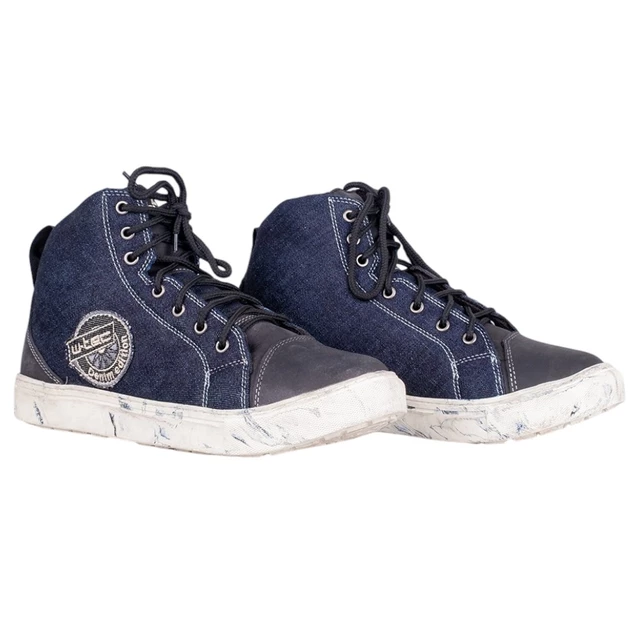 Buty motocyklowe W-TEC Denimo - Niebieski - Niebieski