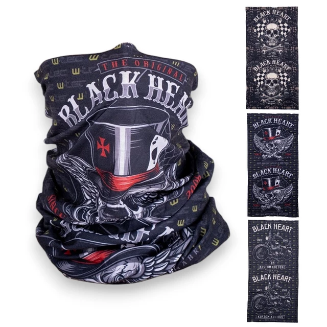 Wielofunkcyjna chusta na motor szalik ocieplacz na szyję W-TEC Black Heart Scarfest - Starter