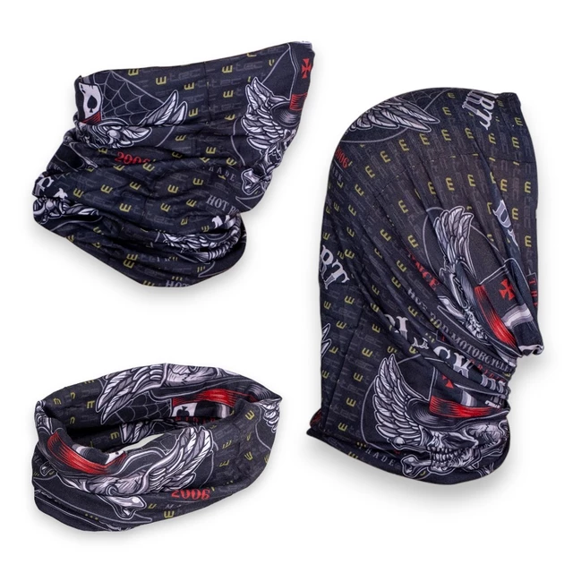 Wielofunkcyjna chusta na motor szalik ocieplacz na szyję W-TEC Black Heart Scarfest - Starter