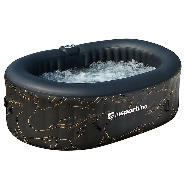 Basen pompowany / jacuzzi inSPORTline Voytano z hydromasażerm ∙ dla 2 osób ∙ 100 dysz hydromasażu ∙ podgrzewanie do 40°C ∙ filtr 1400 l/h - Niebieski