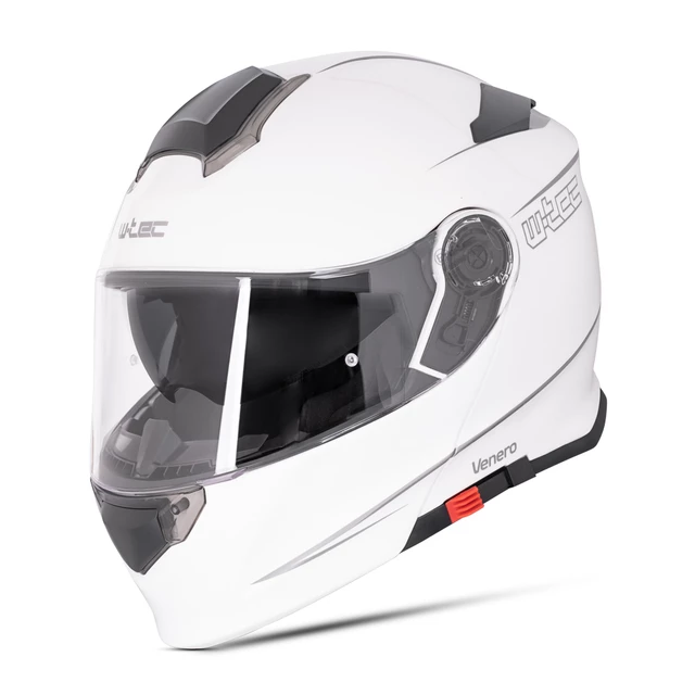 Kask motocyklowy szczękowy z blendą W-TEC Venero - Błyszczący czarno-neonowy żółty