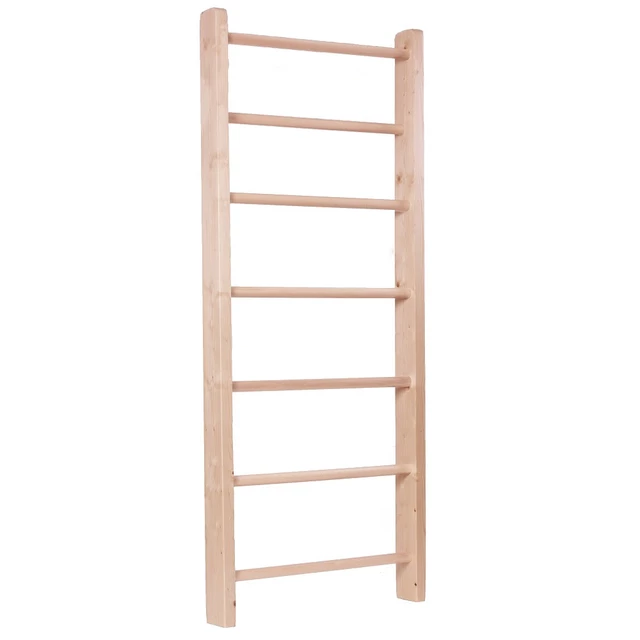 Drabinka gimnastyczna inSPORTline Steadyline 200×90 cm ∙ 7 szczebli ∙ nośność 130 kg ∙ drewno świerkowe ∙ lakierowana