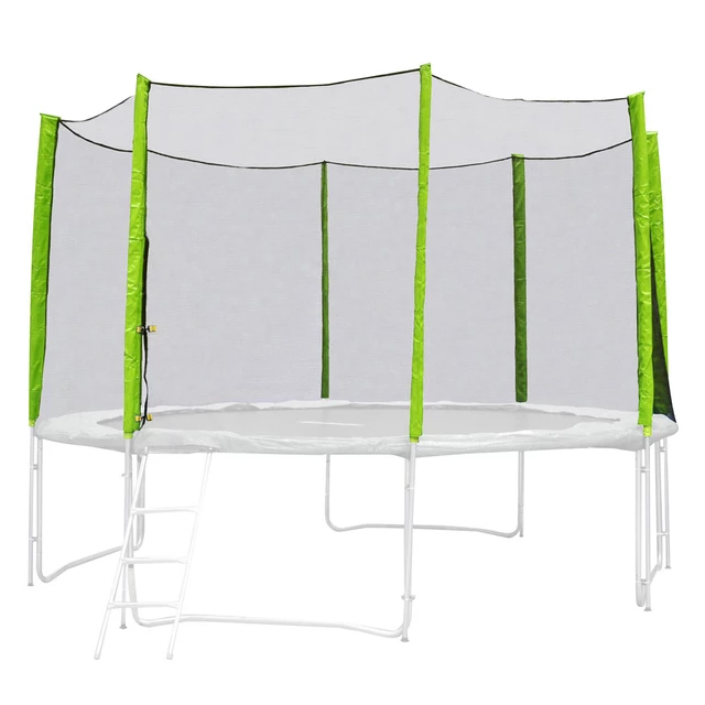 Ochronna siatka do trampoliny inSPORTline Froggy PRO 430 cm - Czarny - Zielony