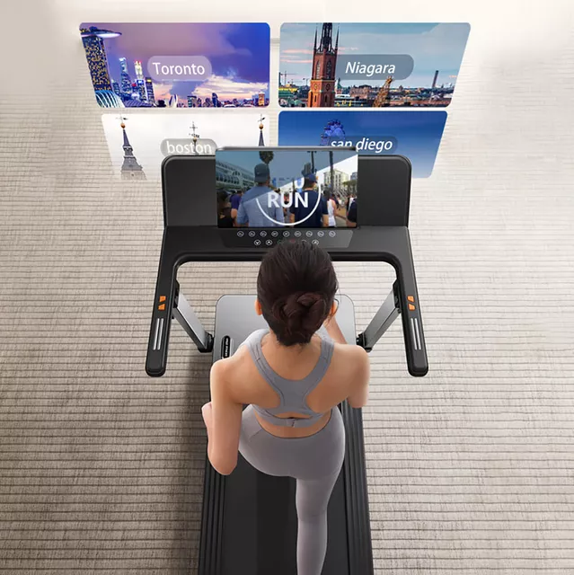 Bieżnia elektryczna składana inSPORTline ZenRun 20 ∙ nośność 120 kg ∙ amortyzacja Shock System ∙ 16 programów treningowych ∙ 18 nachyleń ∙ Bluetooth