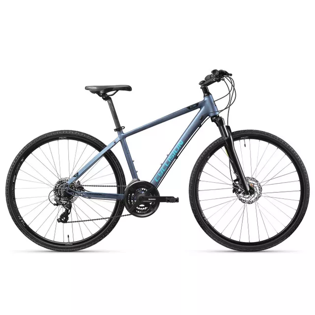 Męski rower crossowy Cyclision Zodin 4 MK-II ∙ amortyzowany widelec ∙ hamulce tarczowe hydrauliczne ∙ 21 przełożeń - Dark Minty - Azure Steel
