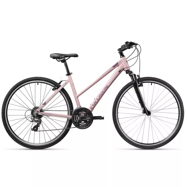 Damski rower crossowy Cyclision Zodya 5 MK-II 28" ∙ napęd shimano 21 biegów ∙ amortyzowany widelec ∙ hamulce v-brake ∙ lekka rama - Cold Mint - Vintage Pink