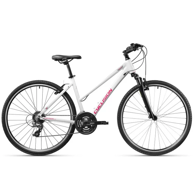 Damski rower crossowy Cyclision Zodya 5 MK-II 28" ∙ napęd shimano 21 biegów ∙ amortyzowany widelec ∙ hamulce v-brake ∙ lekka rama - Cold Mint - Snowberry