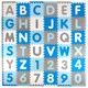 Mata edukacyjna puzzle inSPORTline Abecino 30x30x1 cm ∙ 36 szt. ∙ z literami i cyframi ∙ antypoślizgowa ∙ rozwój motoryki ∙ łatwe czyszczenie