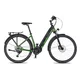 Trekkingowy rower elektryczny 4EVER Comfort Elite 720Wh 28" ∙ bateria 720 Wh ∙ zasięg do 170 km ∙ silnik BAFANG 80 Nm ∙ 11 biegów Shimano - wąż zielony/czarny