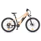 Młodzieżowy rower elektryczny inSPORTline ISL Atezion 374 Wh 26" - model 2026 ∙ bateria 374 Wh ∙ zasięg do 70 km ∙ hamulce hydrauliczne - Brzoskwiniowy beż - Brzoskwiniowy beż