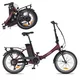 Składany rower elektryczny inSPORTline ISL Felior 468 Wh 20" - model 2026 ∙ składak ∙ bateria 468 Wh ∙ zasięg do 100 km ∙ nośność 125 kg - Titanium Grey (szary) - Aksamitna czerwień