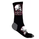 Skarpetki bawełniane wygodne BLACK HEART Cap Skull Socks - Szaro-czarny - Szaro-czarny