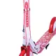 Hulajnoga składana WORKER Iridio ∙ 200 mm koła ∙ nośność 100 kg ∙ regulowana kierownica 84-104 cm ∙ aluminiowa rama - Biały/Czerwony