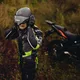 Kask motocyklowy 2w1 W-TEC NK-850 otwierany ∙ blenda przeciwsłoneczna - Biały błyszczący