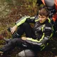 Kask motocyklowy 2w1 W-TEC NK-850 otwierany ∙ blenda przeciwsłoneczna - Biały błyszczący