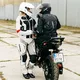 Kask motocyklowy 2w1 W-TEC NK-850 otwierany ∙ blenda przeciwsłoneczna - Biały błyszczący