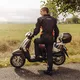 Męska kurtka motocyklowa soft-shell W-TEC Langon - Czarno-czerwony