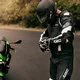 Męska skórzana kurtka motocyklowa W-TEC Velocity - Czarny-fluo
