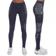 Damskie legginsy sportowe BAS BLACK Passion - Biało-niebieski - Niebieski