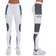 Damskie legginsy sportowe BAS BLACK Passion - Biało-niebieski - Biało-niebieski