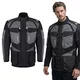 Męska kurtka motocyklowa W-TEC Burdys Evo - Czarno-szaro-czerwony - Czarno-szary