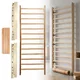 Drabinka gimnastyczna inSPORTline Dualmar 250x90 cm ∙ 13 szczebli ∙ lakierowane drewno bukowe ∙ nośność 130 kg