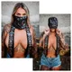 Wielofunkcyjna chusta na motor szalik ocieplacz na szyję W-TEC Black Heart Scarfest - Starter