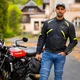 Kurtka motocyklowa W-TEC Timuco ∙ protektory CE level 2 ∙ wodoodporna membrana ∙ wentylacja ∙ odblaski ∙ podszewka mesh - Czarny-fluo