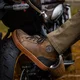 Męskie skórzane buty motocyklowe W-TEC Fred - Brąz śródziemnomorski