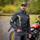 Letnia męska kurtka motocyklowa W-TEC Mirelio ∙ wentylacja AirVent ∙ ochraniacze CE ∙ membrana wodoodporna - Czarny-fluo