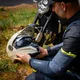 Kask motocyklowy enduro Flip-Up W-TEC Biscaia P/J - Czarny błyszczący