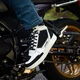Buty motocyklowe W-TEC Bastige ∙ naturalna skóra ∙ ochrona kostek ∙ wzmocniona pięta i nosek ∙ antypoślizgowa podeszwa ∙ wentylacja - Czarno-biały