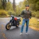Buty motocyklowe W-TEC Bastige ∙ naturalna skóra ∙ ochrona kostek ∙ wzmocniona pięta i nosek ∙ antypoślizgowa podeszwa ∙ wentylacja - Czarno-biały