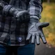 Rękawice motocyklowe W-TEC Gabello ∙ skórzane ∙ piankowe panele ochronne ∙ wentylacja ∙ zapięcie na rzep - Czarny