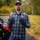Rękawice motocyklowe W-TEC Gabello ∙ skórzane ∙ piankowe panele ochronne ∙ wentylacja ∙ zapięcie na rzep - Czarny